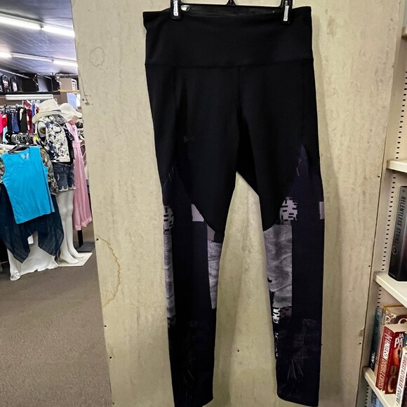 Under Armour Black and Purple Leggings - Picture 1 of 3
